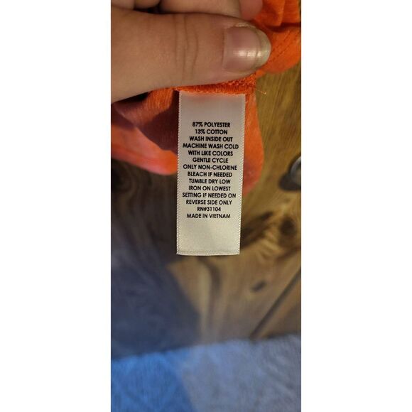 NWT Kim Rogers coral Paisley printed tee - Picture 5 of 6